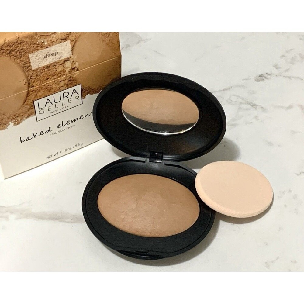 New Laura Geller Baked Elements Mineral Powder Foundation Deep